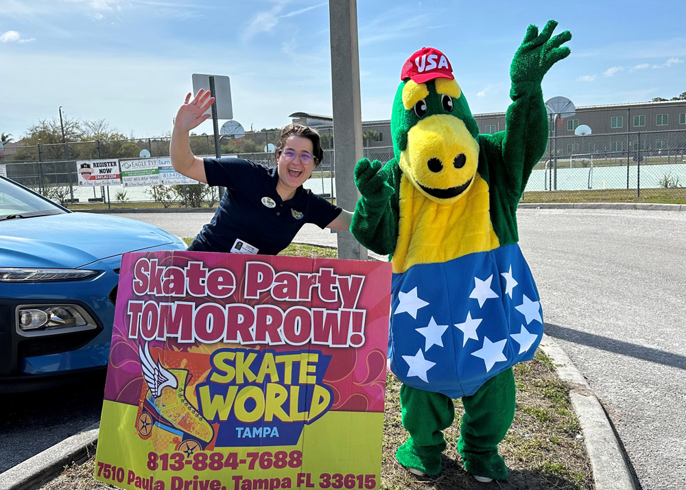 Skate World Mascot