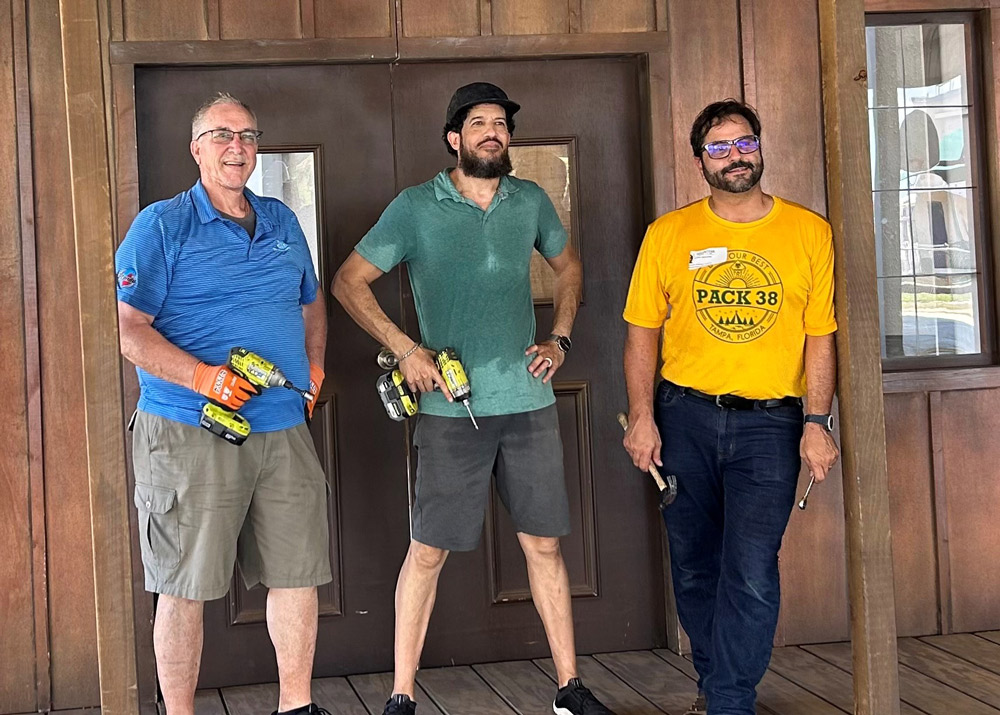Volunteers Working